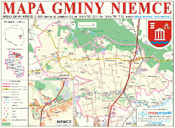 Mapa Gminy Niemce Mapa Gminy Niemce